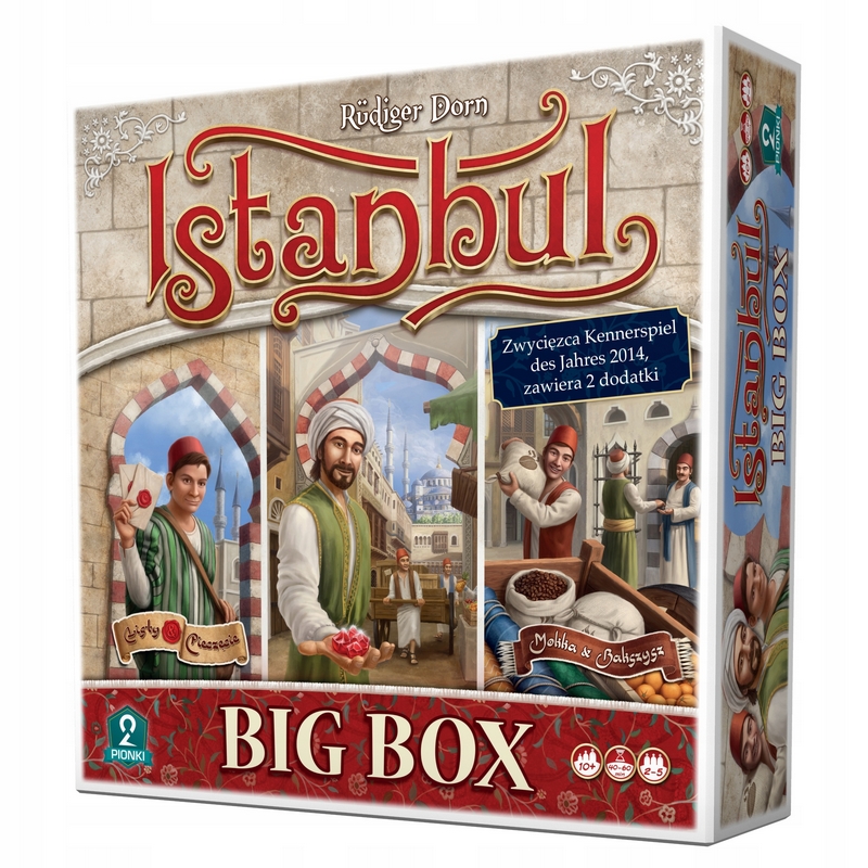 Istanbul: Spoločenská hra Big Box (poľská edícia) 2 pešiaci
